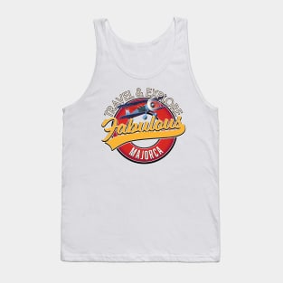 travel explore fabulous Majorca logo Tank Top